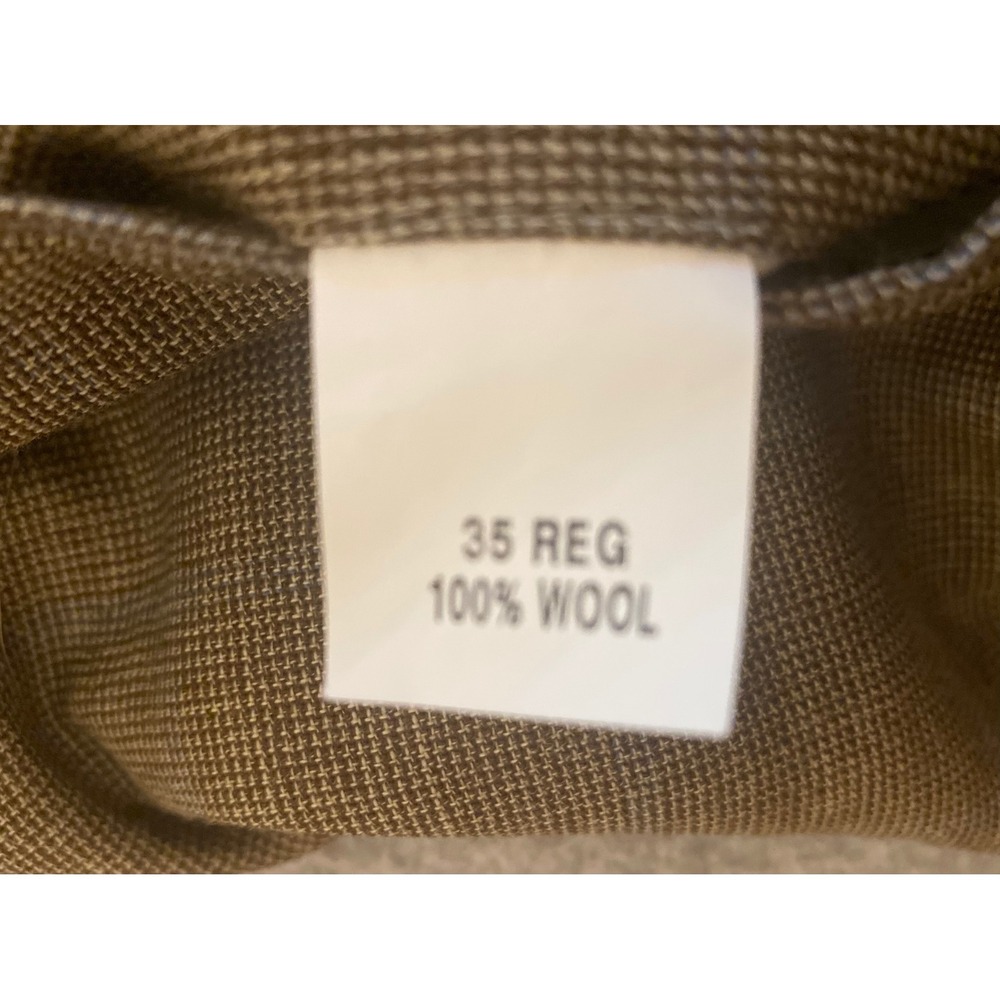 Jos. A. Bank Pleated Front Cuffed Glen Plaid Men's 35 REG Wool Pants - Picture 7 of 8